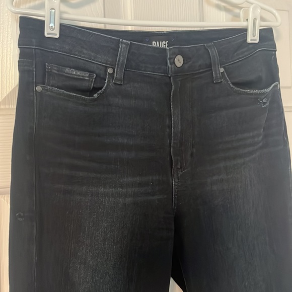 Paige Hoxton Ultra Skinny High Rise in Destructed Black Lava 29 - Picture 7 of 14